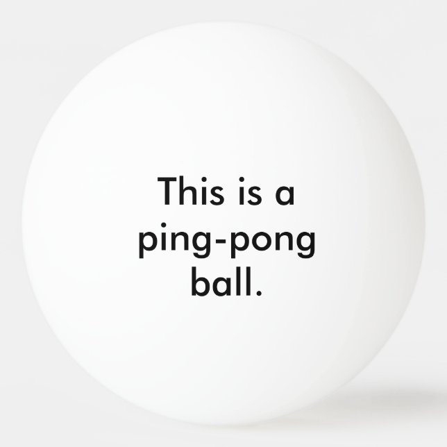 Denna är en ping-Pongboll - påstå den tydliga Pingisboll (Framsidan)
