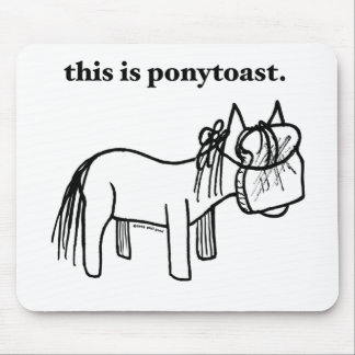 denna är en ponytoastmousepad musmatta