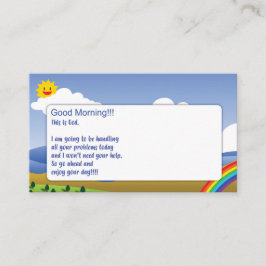 Denna är gudkort- och kramkupongen visitkort