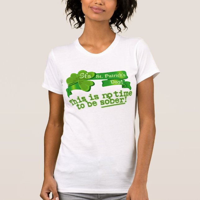 Denna är ingen Time som är nykter! Tee Shirt (Framsida)