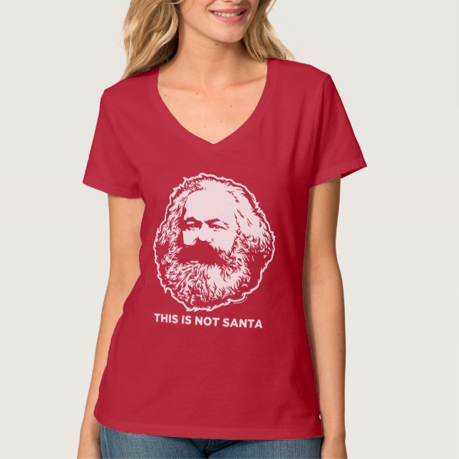 Denna är inte den Santa skjortan Tee Shirt (Framsida)