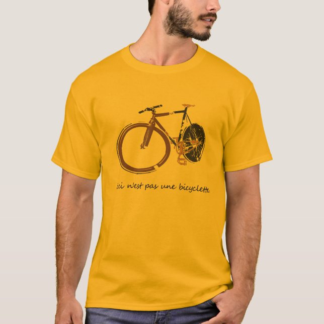 Denna är inte en cykel t-shirt (Framsida)