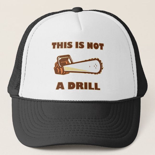 Denna är inte en drillborrChainsaw Truckerkeps (Framsida)