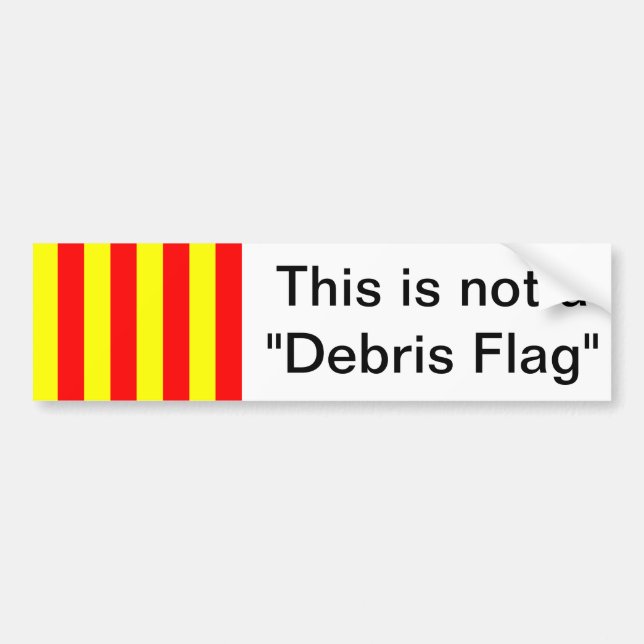 Denna är inte "en skräpflagga ", bildekal (Framsidan)