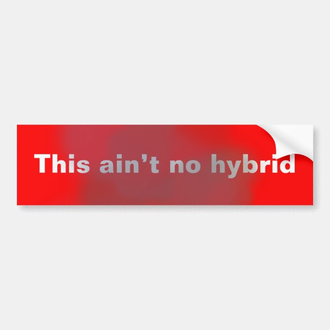 Denna är inte ingen hybrid- bildekal (Framsidan)
