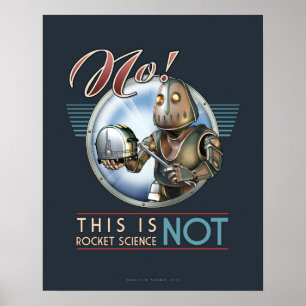Denna är INTE raketvetenskapsaffischen (16x20") Poster
