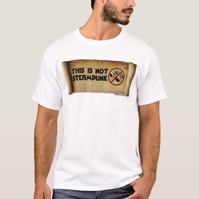 Denna är inte Steampunk Tee (Framsida)