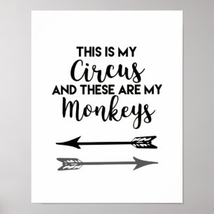 Denna är min cirkus som dessa är min apaaffisch poster