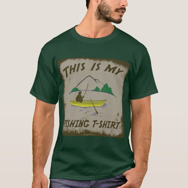 DENNA ÄR MIN FISKET-TRÖJA TEE SHIRT (Framsida)