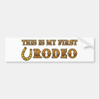 Denna är min första Rodeo Bildekal