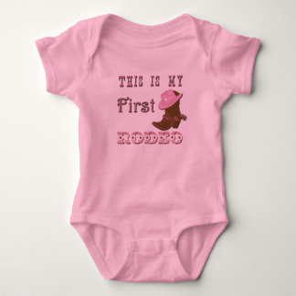 Denna är min första tutu för rodeoflickabebiset tee shirt