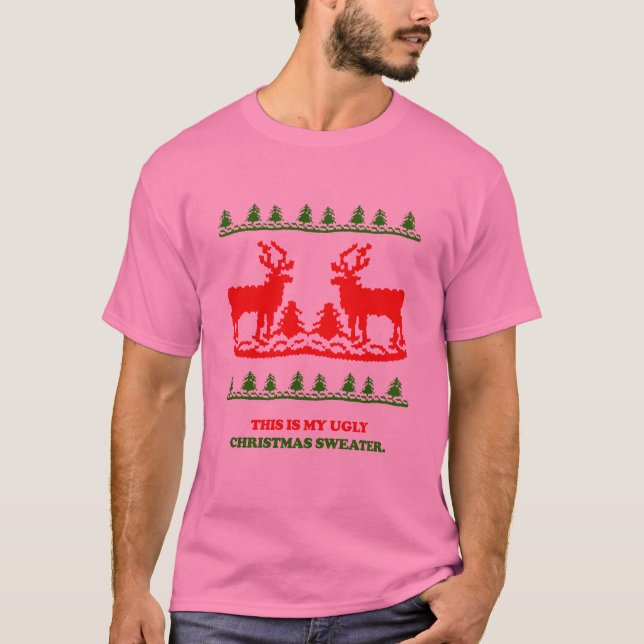 Denna är min fula jultröja tee shirt (Framsida)