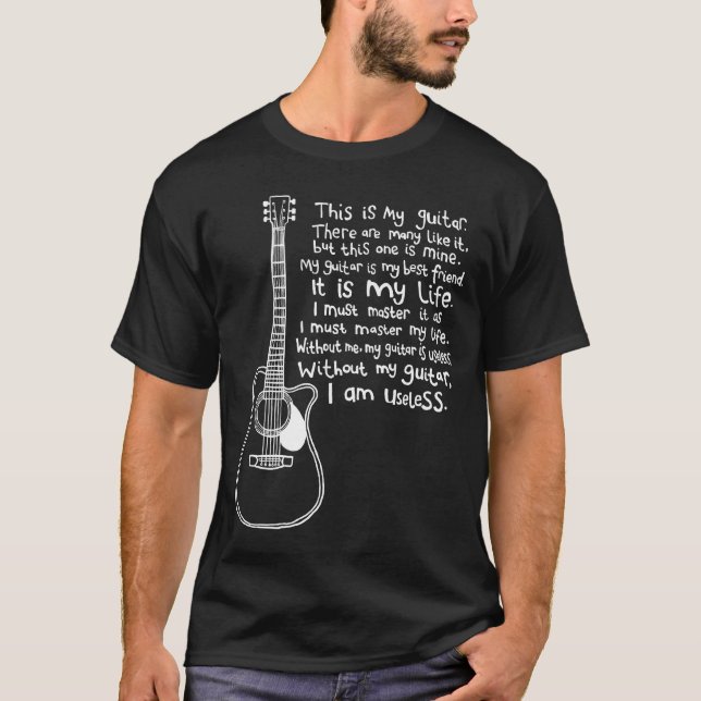 Denna är min gitarr tee shirt (Framsida)