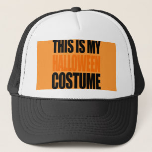 DENNA ÄR MIN HALLOWEEN DRÄKT (orangen) Truckerkeps