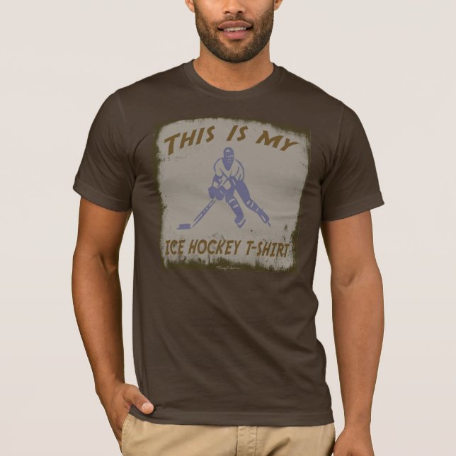 DENNA ÄR MIN ISHOCKEY T=SHIRT TEE SHIRT (Framsida)