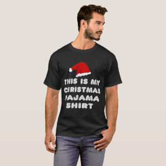 Denna är min julPajamaskjorta - den Santa hatten Tee Shirt