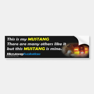 Denna är min Mustang! Bildekal