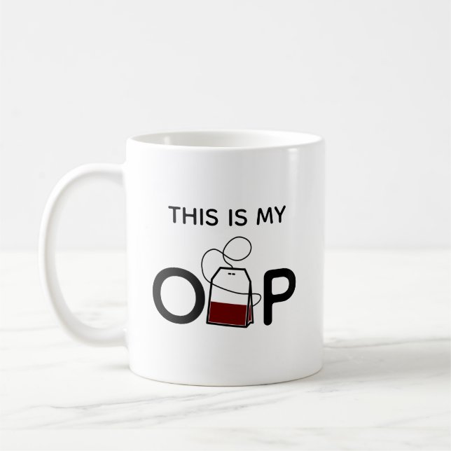 Denna är min Nolla-Tea-p Kaffemugg (Vänster)