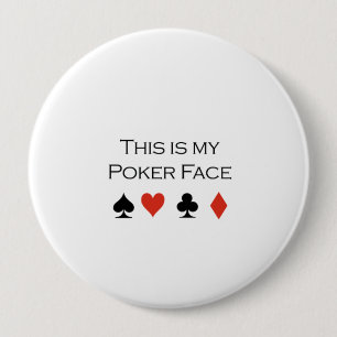 Denna är min pokeransikteT-tröja Knapp