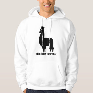 Denna är min utsmyckade hattLlamaHoodie Sweatshirt Med Luva