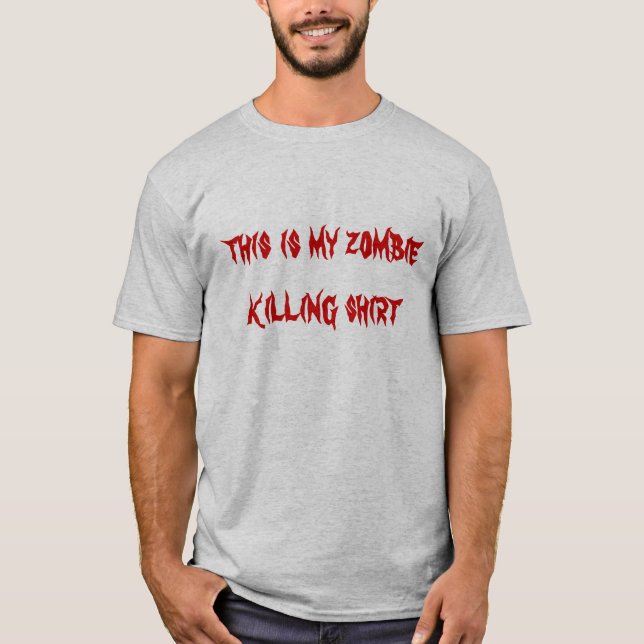 denna är min zombiedödandekjol t shirt (Framsida)