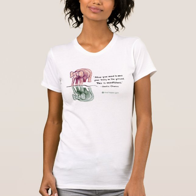 Denna är MindfulnesselefantT-tröja T-shirt (Framsida)