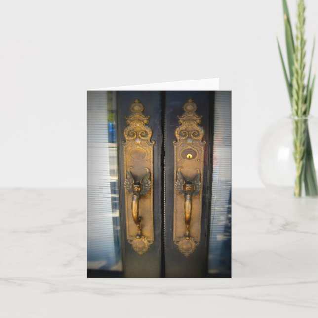 Denna är San José CA: Mässing behandlar Kort (Framsida)