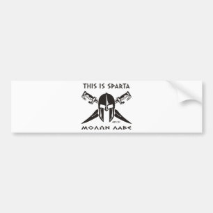 Denna är Sparta - Molon lave (svarten) Bildekal