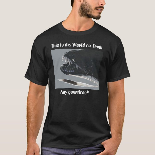 Denna är världen på sanning tee shirt (Framsida)