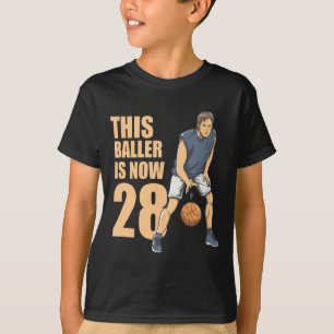 Denna baller är 28 söt 28:e basket för pojke t shirt