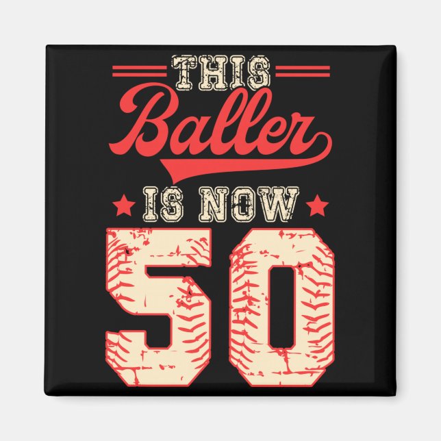 Denna Baller Är 50 Baseball Knuckleballer Hemma Ru Magnet (Framsidan)