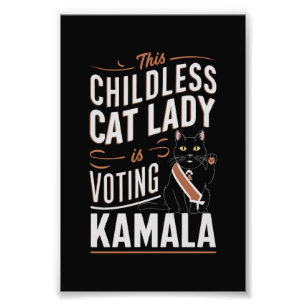 Denna Barnlösa Kattdam Dammar Kamala Fototryck