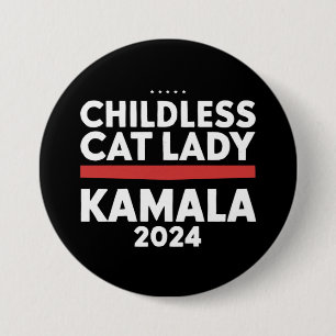 Denna barnlösa kattdam röstade på Kamala 2024 Knapp