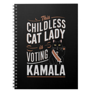Denna barnlösa kattdam röstar Kamala Anteckningsbok