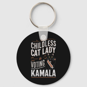 Denna barnlösa kattdam röstar Kamala Nyckelring