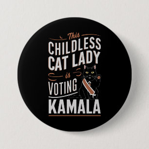 Denna barnlösa kattdam röstar på Kamala Knapp