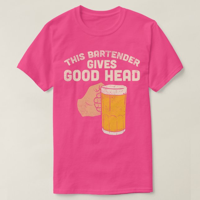 Denna Bartender Ge Bra Head T Shirt (Design framsida)
