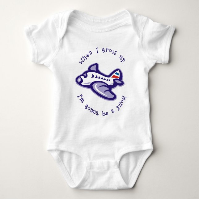 Denna bebis är ett framtida pilot-, önskar att tröja (Framsida)