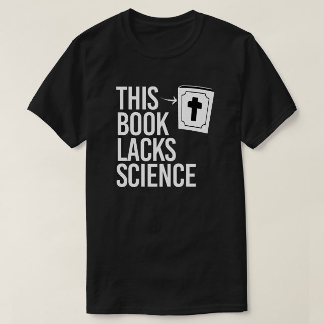 Denna bibel saknar vetenskap t shirt (Design framsida)