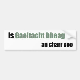 Denna bil är en små Gaeltacht Bildekal