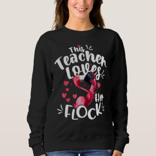 Denna biträdande rektor älskar sin flock flamingo t shirt