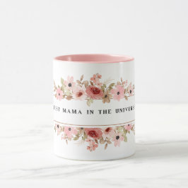Denna blomstermönstrade Mamadesign har elegant bot Mugg