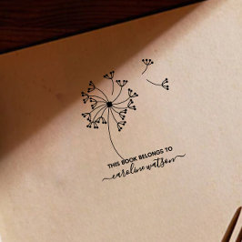 Denna bok tillhör Dandelion Rubber Stamp  Stämpel