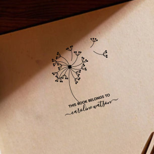 Denna bok tillhör Dandelion Rubber Stamp Stämpel