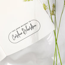 Denna bok tillhör Modern minimalistisk handstil Na