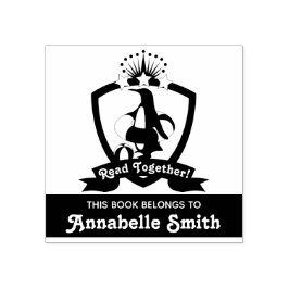 Denna bok tillhör söta pingvinbarn bokmärke stämpel