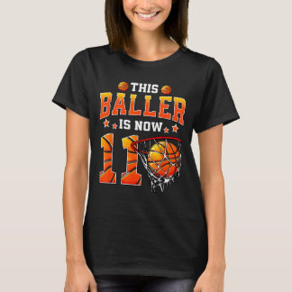 Denna bollplank är 11 Baseboll Kids Pojkar 11-årsd T Shirt
