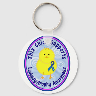 denna chick stöder Leukodystrophy Awareness Nyckelring
