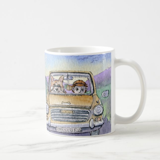 Denna Corgihund tog hans hoomun… Kaffemugg (Höger)