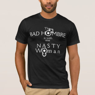 Denna dåliga Hombre med en otäck kvinna Tee Shirt
